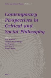 book Contemporary Perspectives In Critical And Social Philosophy (Social and Critical Theory: a Critical Horizons Book Series)