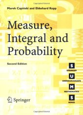 book Measure, Integral and Probability