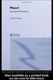 book Maori (Descriptive Grammars)