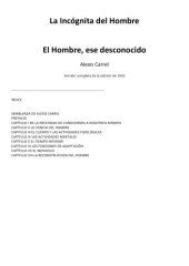 book La incognita del hombre. El Hombre, ese desconocido