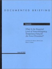 book What is the Required Level of Noncontingency Temporary Duty for Air Force Personnel?