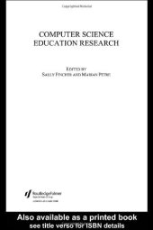 book Computer Science Education Research