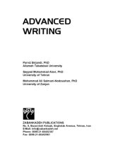 book Advanced Writing