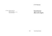 book Introduzione alla teoria logica