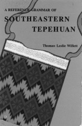 book A Reference Grammar of Southeastern Tepehuan (Summer Institute of Linguistics and the University of Texas at Arlington Publications in Linguistics)