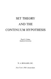 book Set Theory and the Continuum Hypothesis