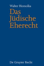 book Das Jüdische Eherecht