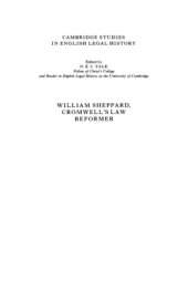 book William Sheppard, Cromwell’s Law Reformer