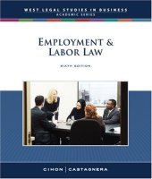 book Employment and Labor Law, Reprint (South-Western Legal Studies in Business Academic)