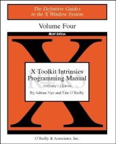 book X Toolkit Intrinsics Prog  Vol 4M : Motif Edition (Definitive Guides to the X Window System, Vol 4)