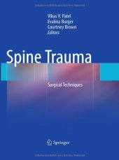 book Spine Trauma: Surgical Techniques