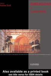 book Dimensions of Sustainability