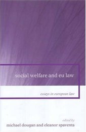 book Social Welfare And Eu Law