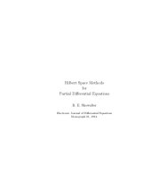 book Hilbert Space Methods in Partial Differential Equations