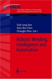 book Robotic Welding, Intelligence and Automation