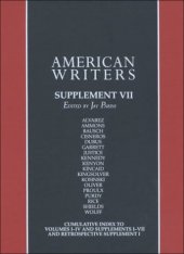 book AMERICAN WRITERS, Supplement VII