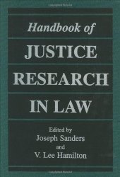 book Handbook of Justice Research in Law