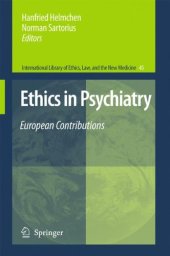 book Ethics in Psychiatry: European Contributions