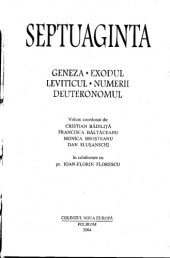 book Septuaginta 1. Geneza - Exodul - Leviticul - Numerii - Deuteronomul