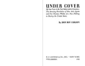 book Under Cover: My four years in the Nazi underworld of America--the amazing revelation of how axis agents and our enemies within are now plotting to destroy the United States