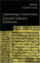 book Ancient Literary Criticism