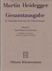 book Seminar: Vom Wesen der Sprache Die Metaphysik der Sprache und die Wesung des Wortes Zu Herders Abhandlung "Über den Ursprung der Sprache"