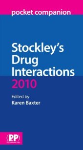 book Stockley's Drug Interactions Pocket Companion 2010