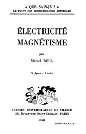 book Électricité, Magnétisme