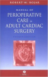 book Manual Of Perioperative Care In Adult Cardiac Surgery, Fourth Edition