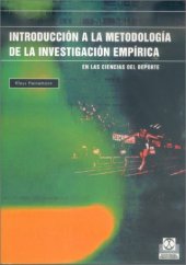 book Introduccion a La Metodologia de La Investigacion Empirica en Las Ciencias del Deporte (Spanish Edition)