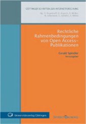 book Rechtliche Rahmenbedingungen von Open Access-Publikationen