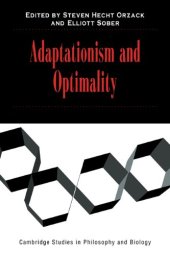 book Adaptationism and Optimality