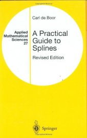 book A Practical Guide to Splines (Revised Edition)