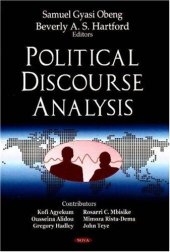 book Political Discourse Analysis