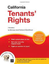 book California Tenant's Rights (17th edition)