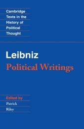 book Leibniz: Political Writings