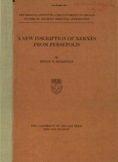 book A new inscription of Xerxes from Persepolis, (The Oriental institute of the University of Chicago.  Studies in ancient oriental civilization.  no. 5 )