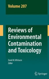 book Reviews of Environmental Contamination and Toxicology Volume 207