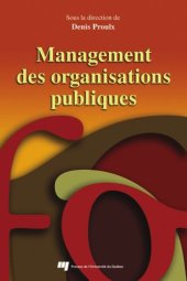 book Management des organisations publiques : Theorie et applications