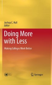 book Doing More with Less: Making Colleges Work Better