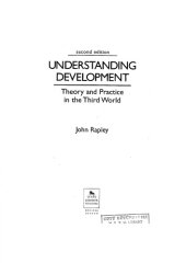 book Understanding Development: Theory and Practice in the Third World, 2nd Edition