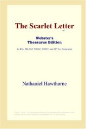 book The Scarlet Letter (Webster's Thesaurus Edition)