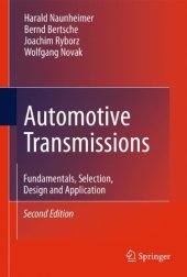 book Automotive Transmissions: Fundamentals, Selection, Design and Application