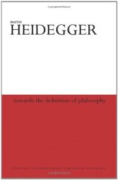 book Towards the Definition of Philosophy