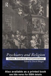 book Psychiatry and Religion: Context, Consensus and Controversies