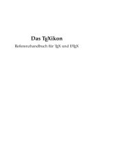 book Das TeXikon. Referenzhandbuch fur TeX und LaTeX  GERMAN