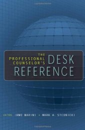 book The Professional Counselor's Desk Reference