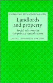 book Landlords and Property: Social Relations in the Private Rented Sector (Cambridge Human Geography)