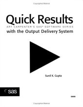 book Quick Results with the Output Delivery System (Art Carpenter's SAS Software)