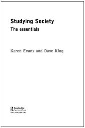 book Studying Society: The Essentials